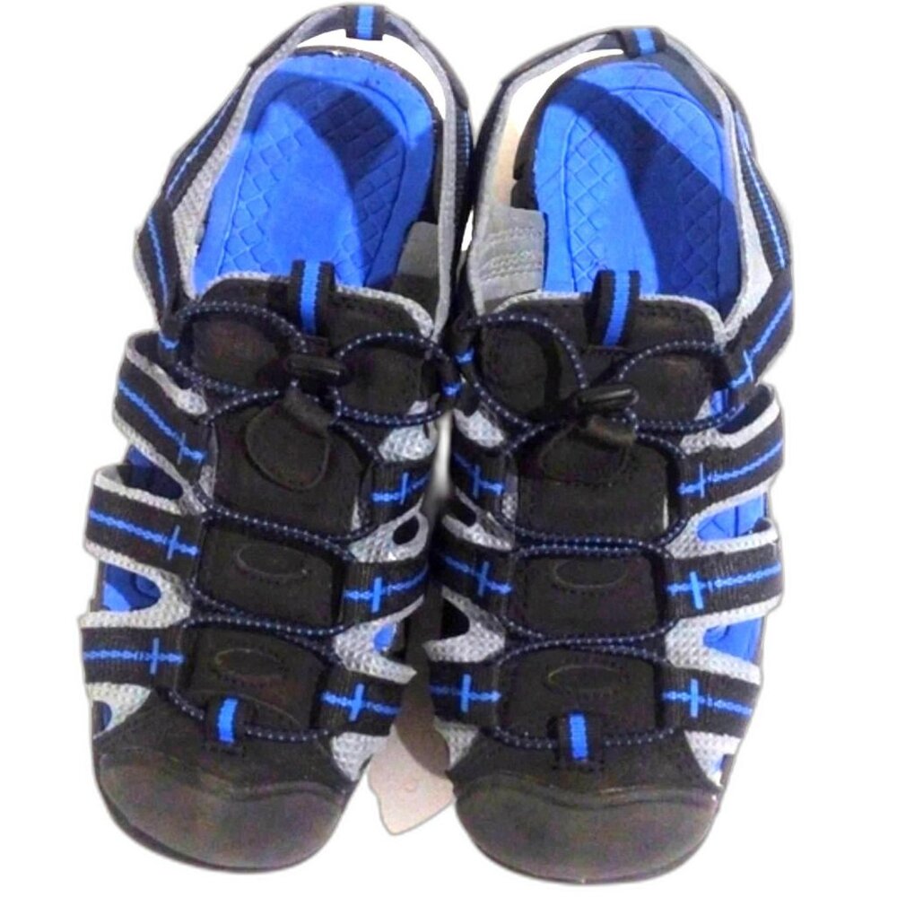Eddie Bauer Ethan Kids Hiking Sandals Size 3 – Blue Gray Black  Boy's Slip-On